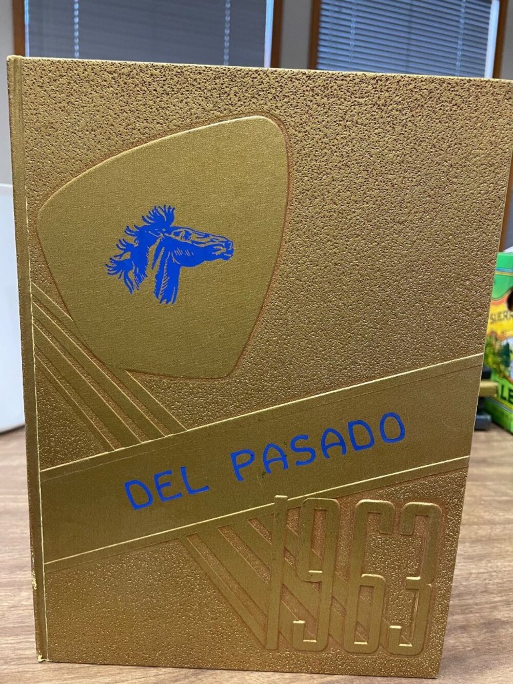 Del Pasado 1963 High School Yearbook Gold Hardcover